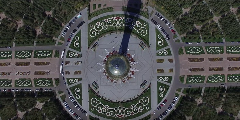 Астана ғимараттарының жоғарыдан түсірілген ерекше көріністері (видео)
