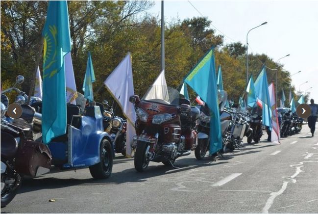 Байкерлердің мотошеруі Тараз қаласына келіп жетті