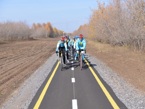Астананың жасыл белдеуінде 23 километрлік веложол салынды